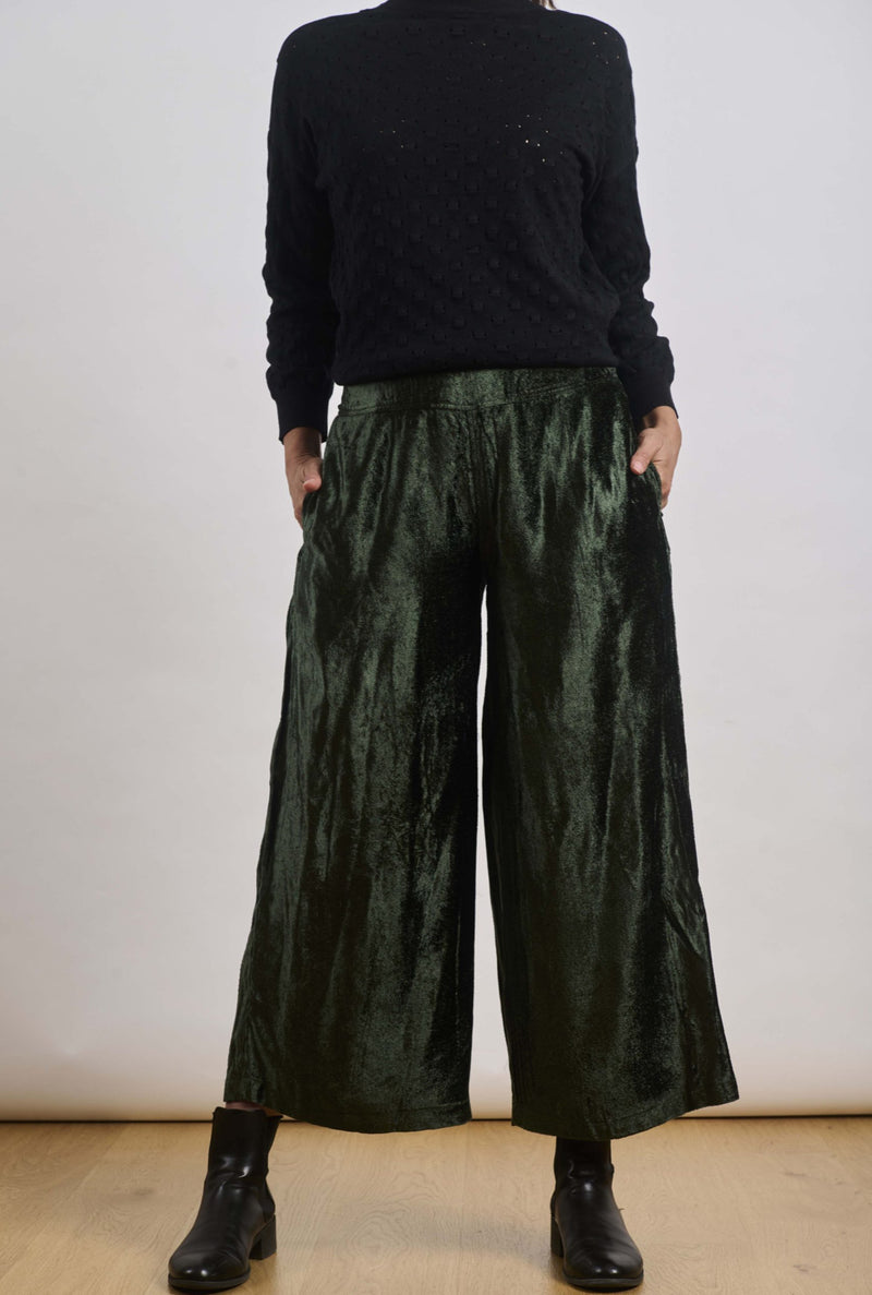 Viscose Velvet Pant - Various Colours