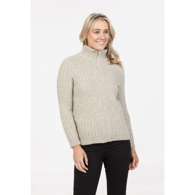 Paihamu ‘Cross Stitch’ Merino Possum Jacket - Various Colours