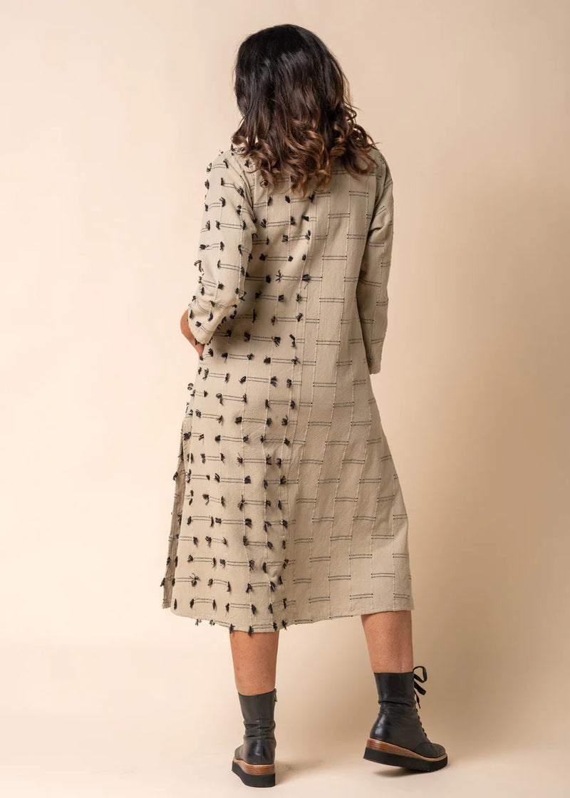 Imagine Fashion ‘Luella’ Cotton Dress - Latte