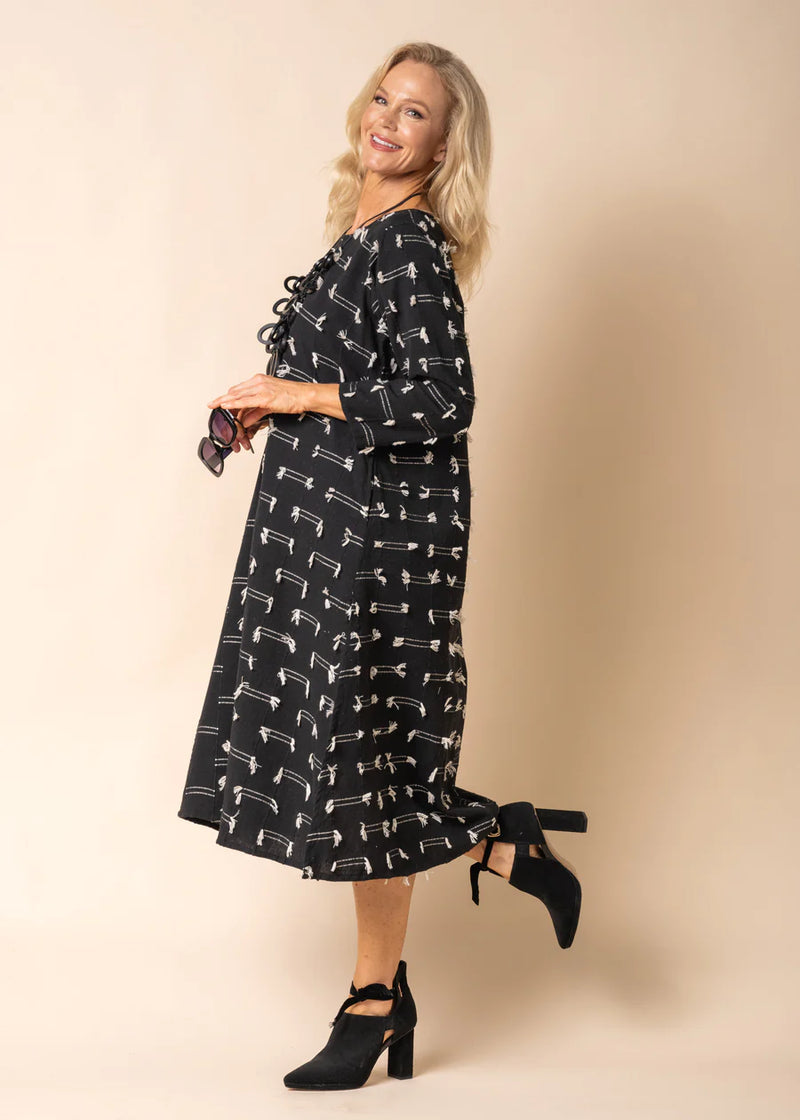 Imagine Fashion ‘Luella’ Cotton Dress - Onyx