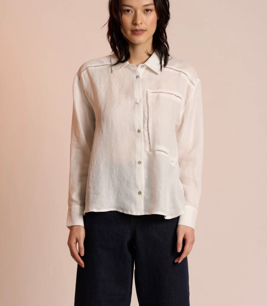 NERIS - Tilda - Cupro Long Sleeve Shirt - Ricen