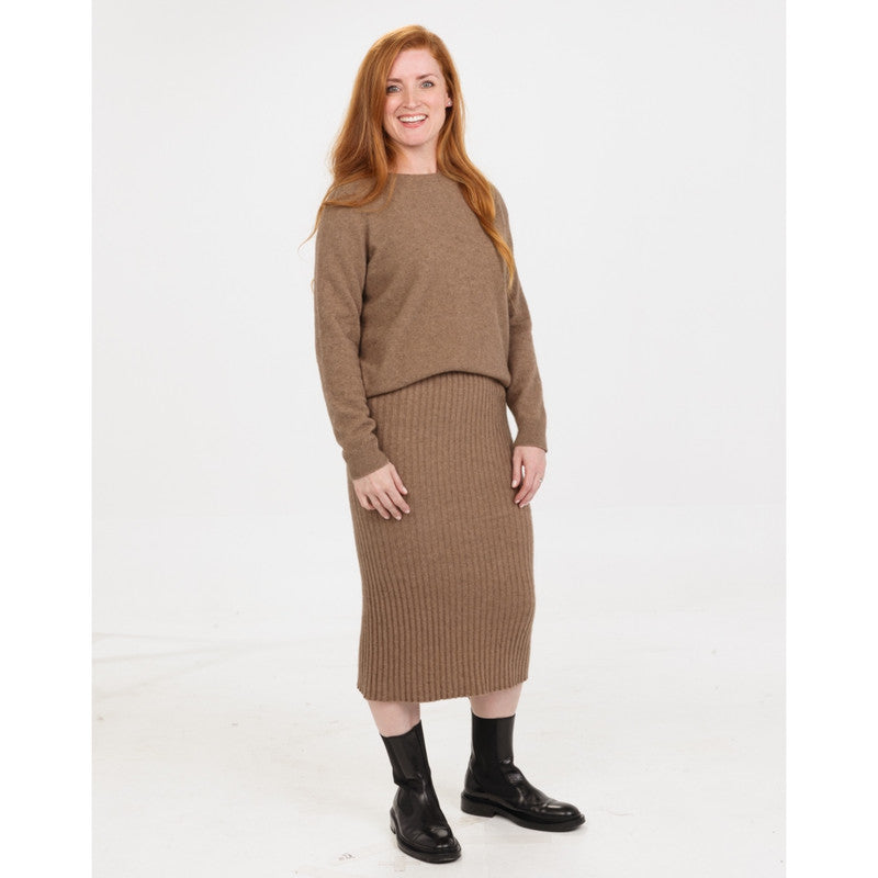 Paihamu Merino Possum Ribbed Skirt - Various Colours