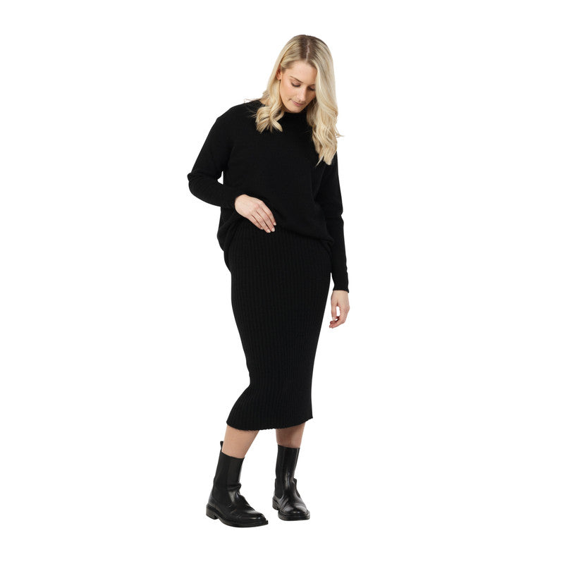 Paihamu Merino Possum Ribbed Skirt - Various Colours