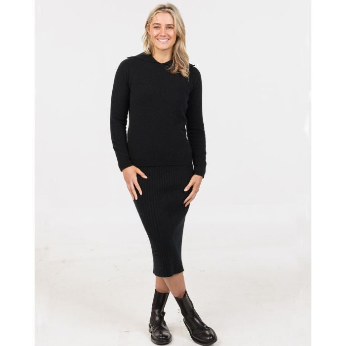 Paihamu Merino Possum Ribbed Skirt - Various Colours