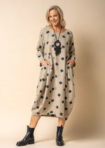 Imagine Fashion ‘Alpine’ Cotton Dress - Latte