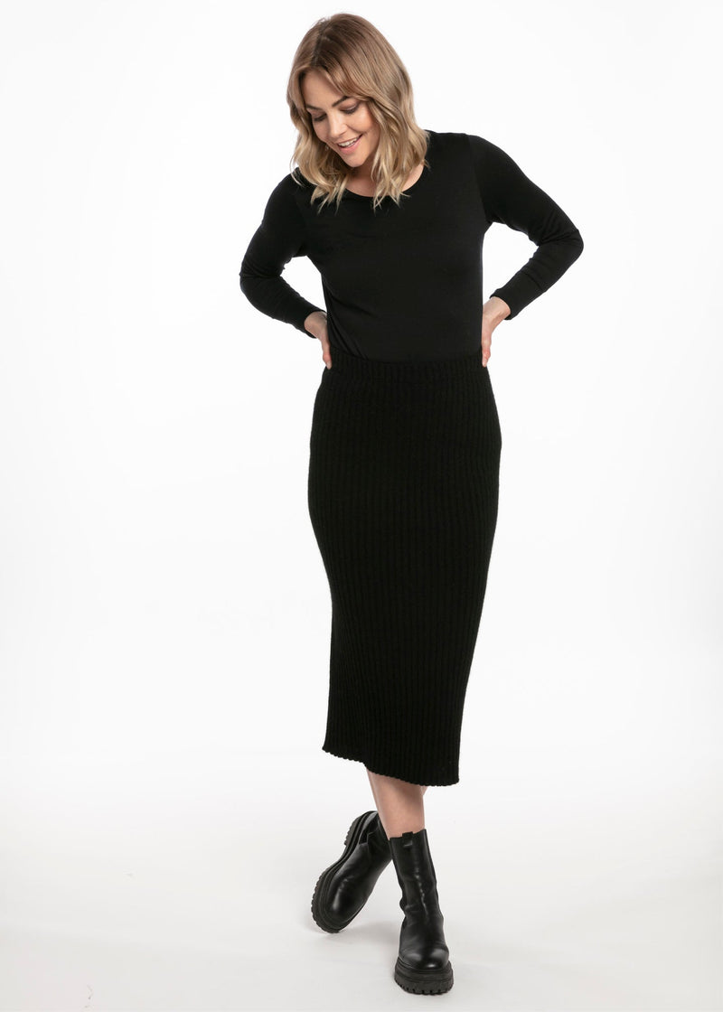 Paihamu Merino Possum Ribbed Skirt - Various Colours