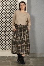 Imagine Fashion ‘Winston’ Cotton Skirt - Khaki