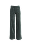 Olga De Polga ‘Peggy Paris’ Long Pants Soft Velvet - Forest Green