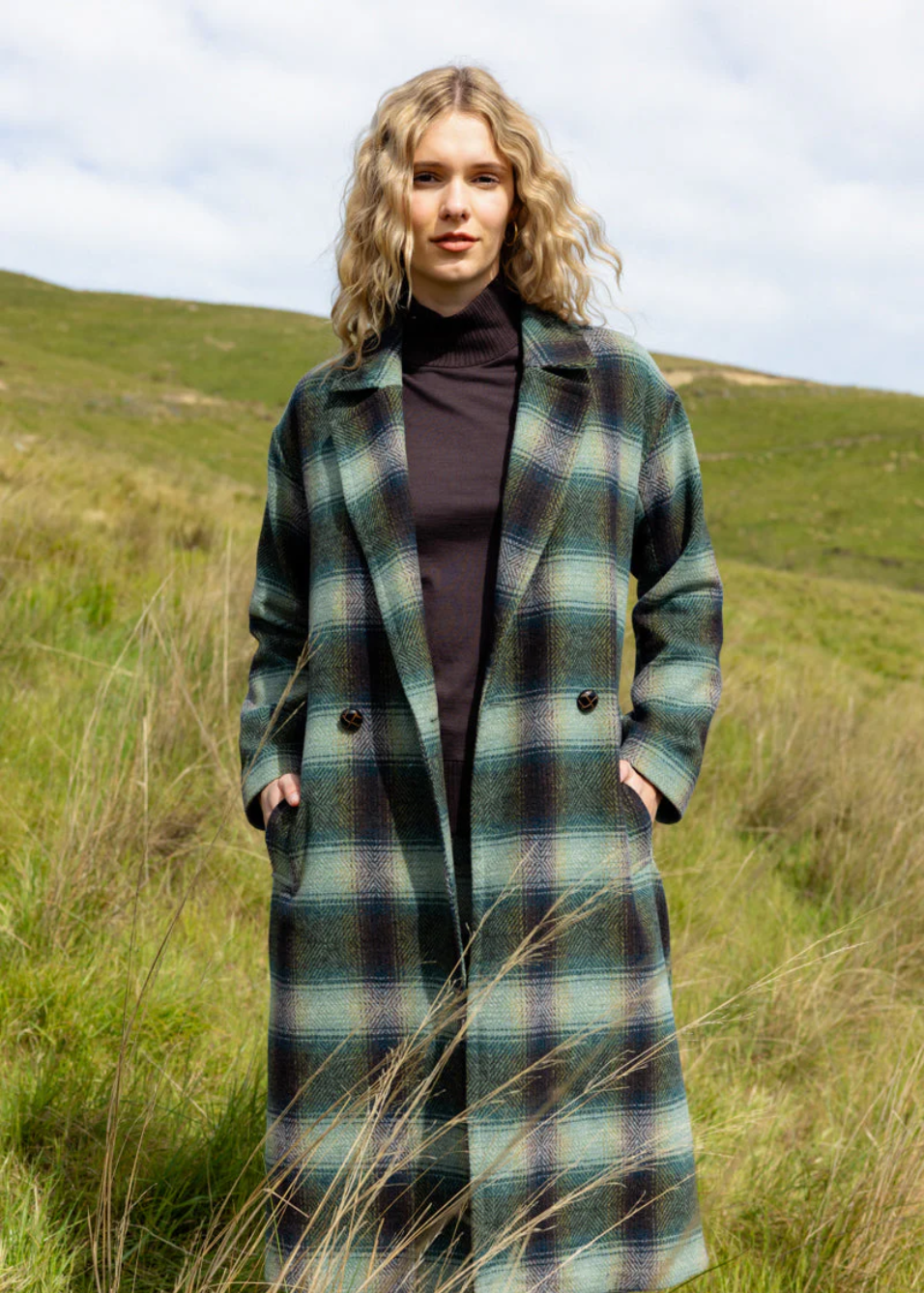 NERIS - Saxon - Wool Mix Coat - River Check