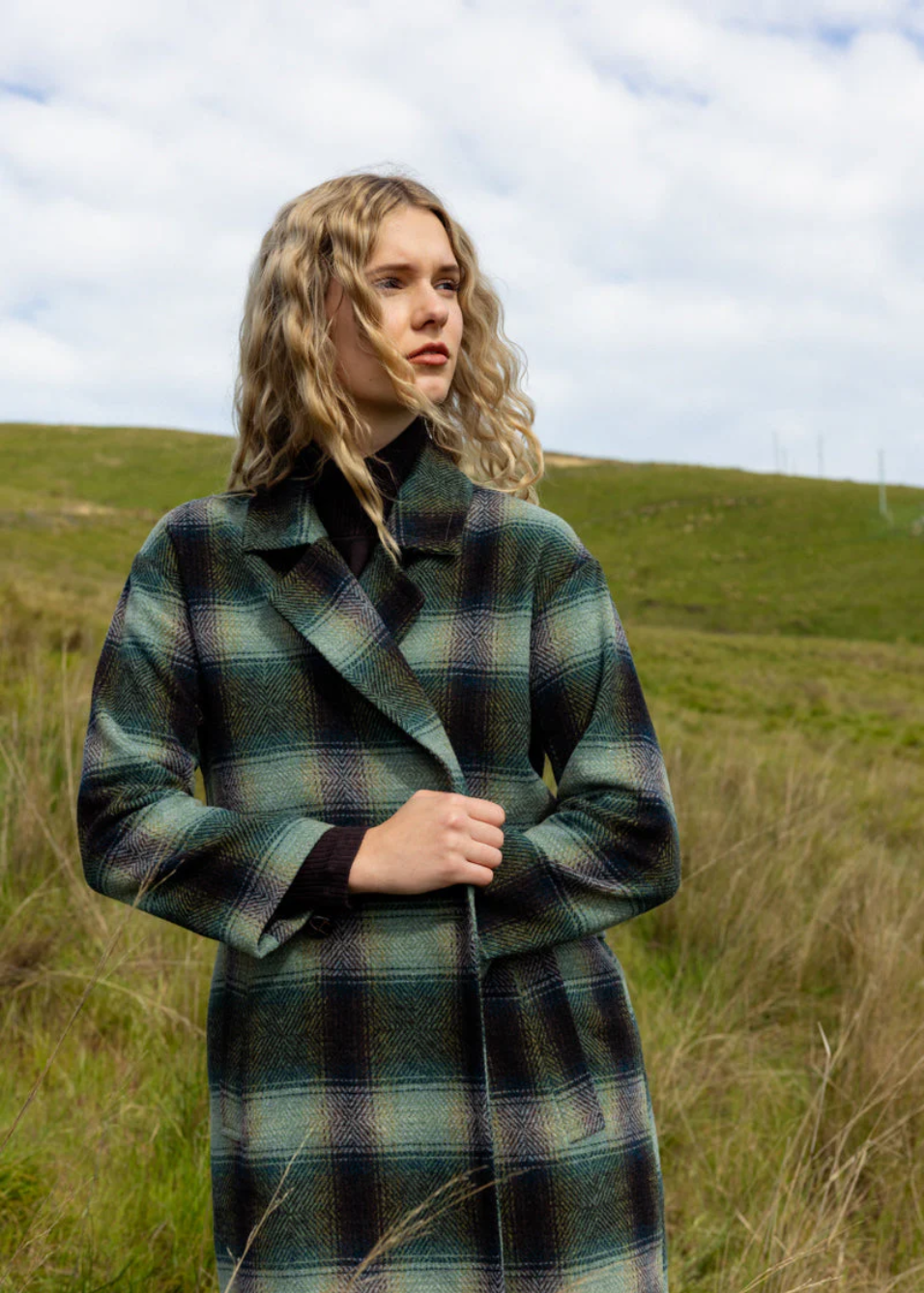 NERIS - Saxon - Wool Mix Coat - River Check