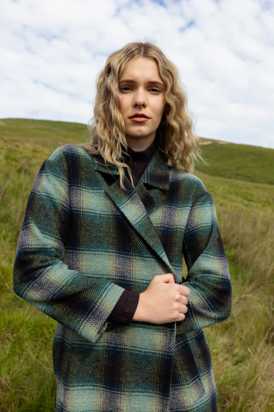NERIS - Saxon - Wool Mix Coat - River Check