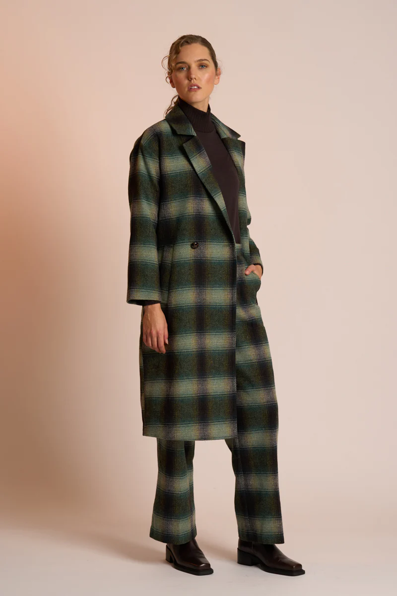 NERIS - Saxon - Wool Mix Coat - River Check