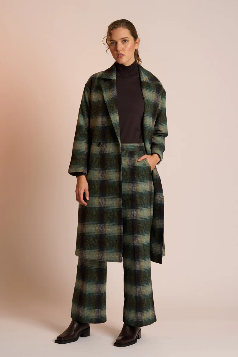 NERIS - Saxon - Wool Mix Coat - River Check