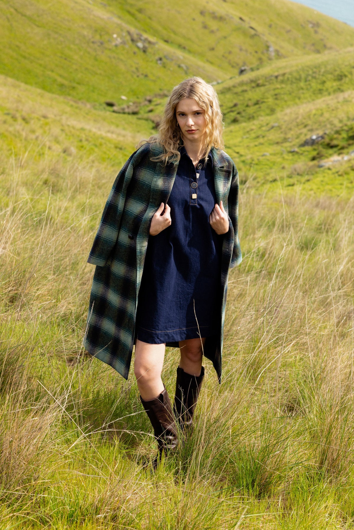 NERIS - Saxon - Wool Mix Coat - River Check