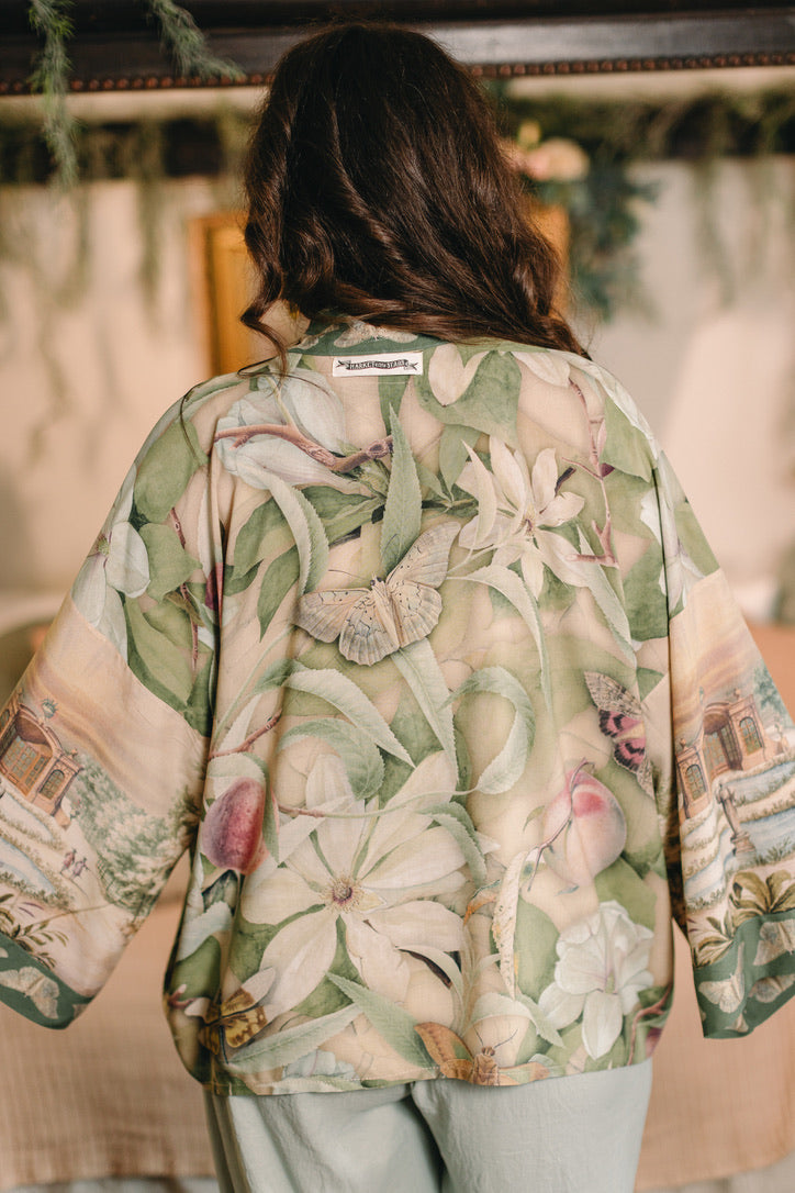 Market Of Stars - Fleur De Soleil - Pixie Duster Crop Kimono - Florals