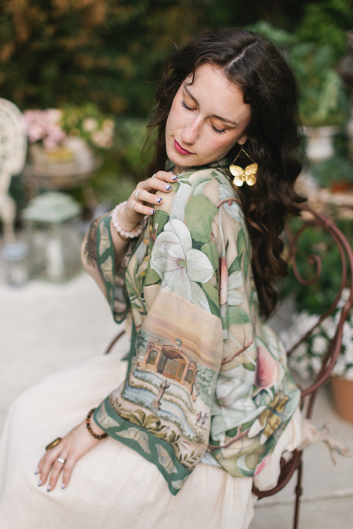 Market Of Stars - Fleur De Soleil - Pixie Duster Crop Kimono - Florals