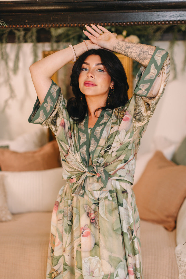 Market Of Stars - Fleur De Soleil - Pixie Duster Crop Kimono - Florals