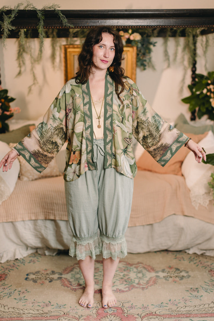 Market Of Stars - Fleur De Soleil - Pixie Duster Crop Kimono - Florals