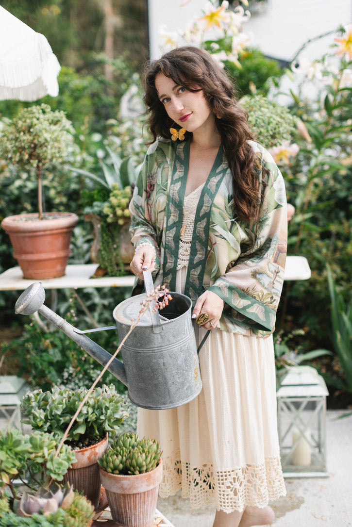 Market Of Stars - Fleur De Soleil - Pixie Duster Crop Kimono - Florals