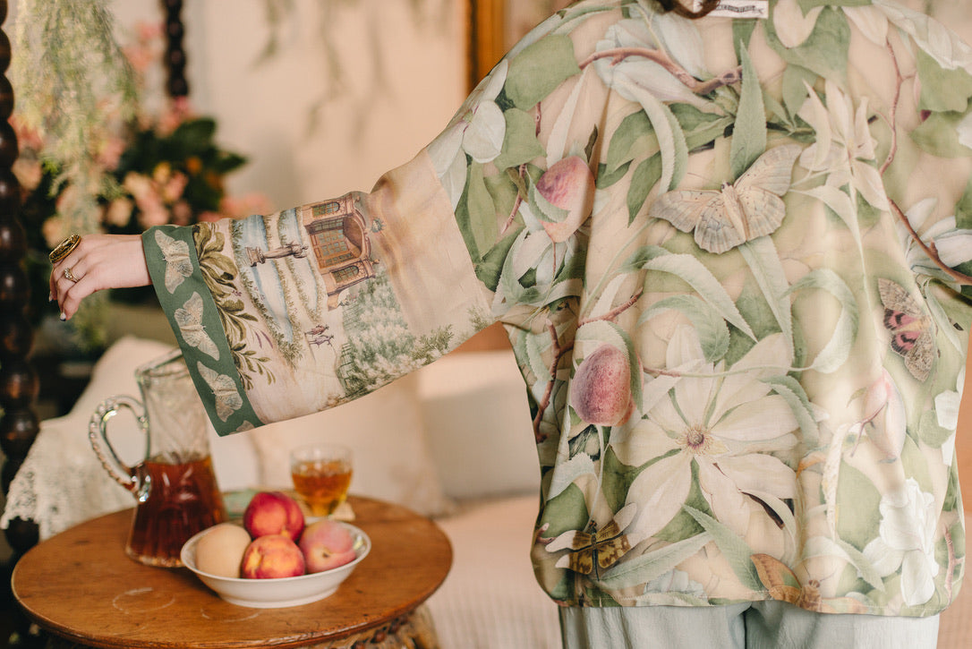 Market Of Stars - Fleur De Soleil - Pixie Duster Crop Kimono - Florals