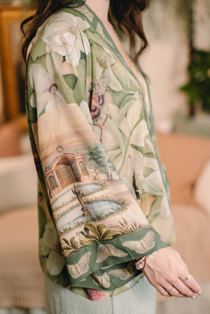 Market Of Stars - Fleur De Soleil - Pixie Duster Crop Kimono - Florals