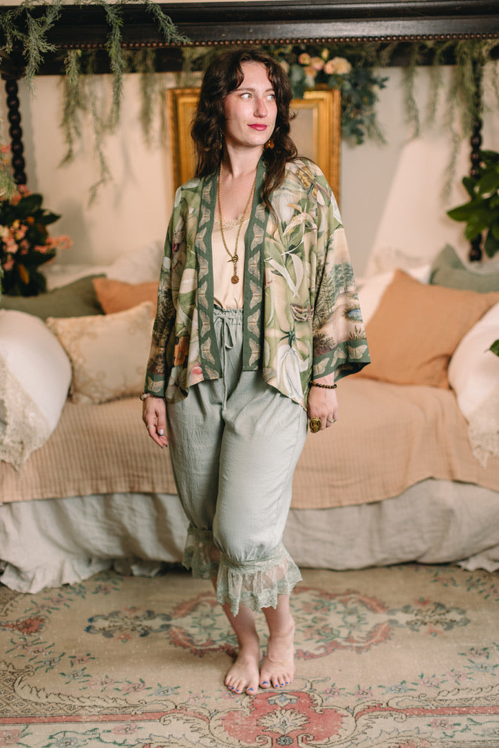 Market Of Stars - Fleur De Soleil - Pixie Duster Crop Kimono - Florals