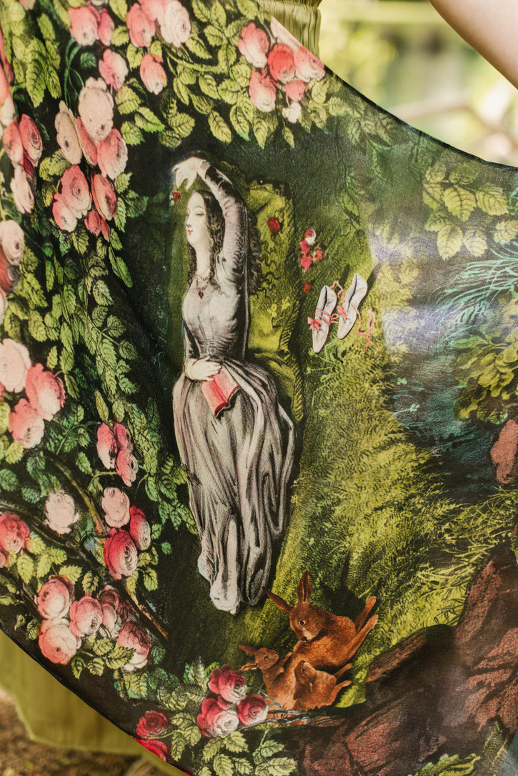 Market Of Stars - The Daydreamer - Scarf - Beauty, Florals & Rabbits
