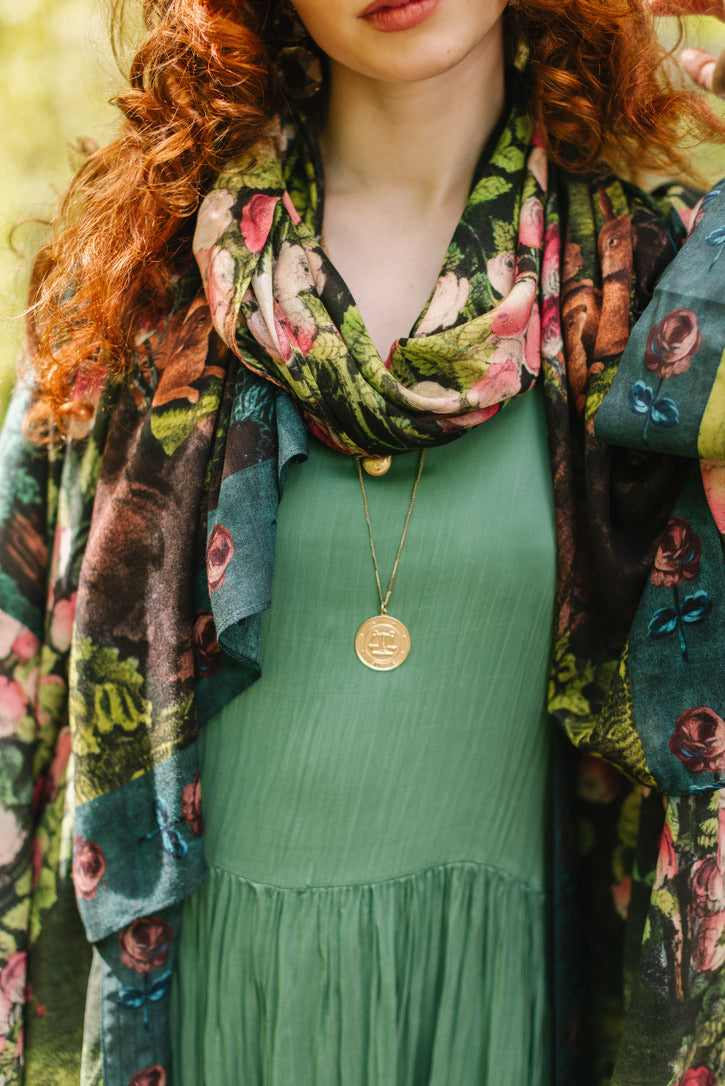 Market Of Stars - The Daydreamer - Scarf - Beauty, Florals & Rabbits