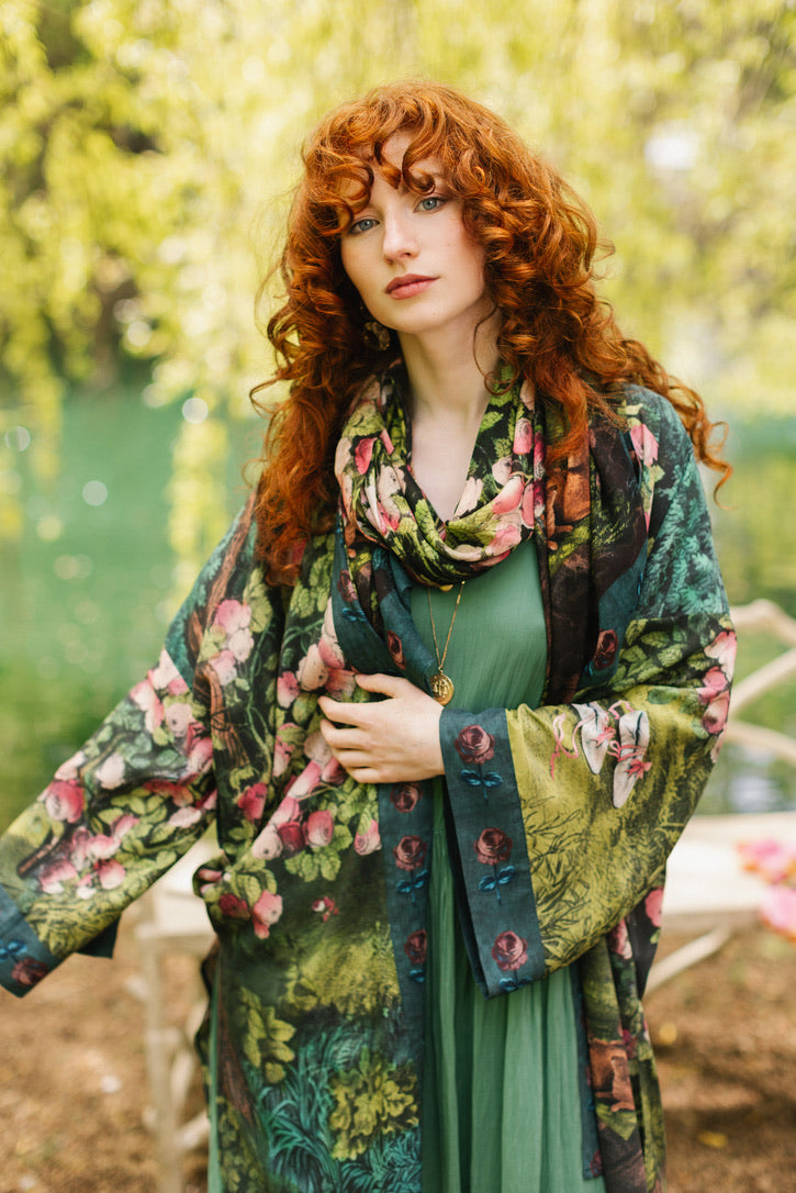 Market Of Stars - The Daydreamer - Scarf - Beauty, Florals & Rabbits