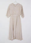 Italian Linen Dress With 3/4 Sleeves - Various Colours