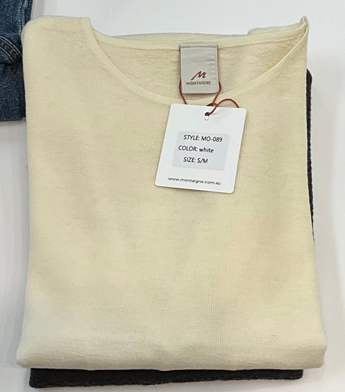Montaigne - 100% Australian Merino Wool Knit Top Spencer – Lightweight Layering Essential