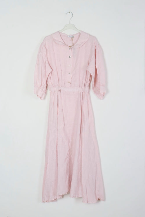 Italian Linen Dress With 3/4 Sleeves - Various Colours