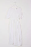 Italian Linen Dress With 3/4 Sleeves and Waist Elastic - Various Colours