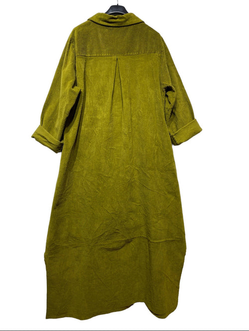 Italian Corduroy Shirt Dress / Coat - Various Colours