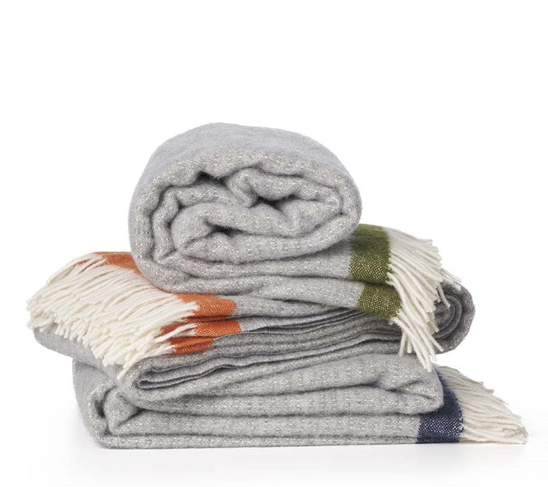 Klippan ‘Hampus’ Organic Wool Blanket - Various Colours