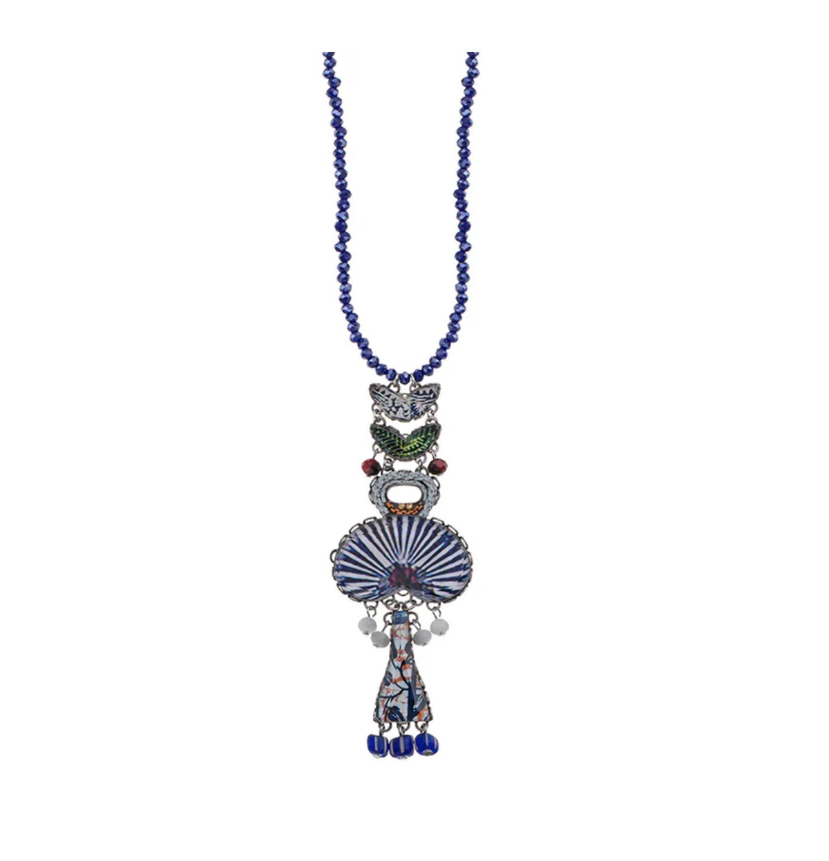 AYALABAR - Pendant Necklace - Blue Domes