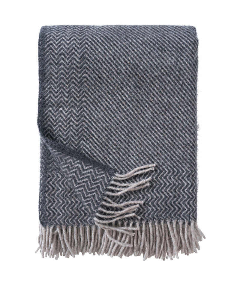 Klippan ‘Bazaar’ Eco Lambs Wool Blanket - Various Colours