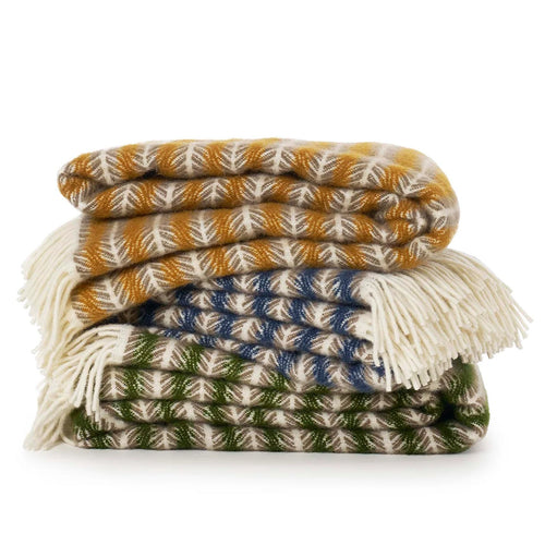 Klippan ‘Oscar’ Eco Wool Blanket - Amber