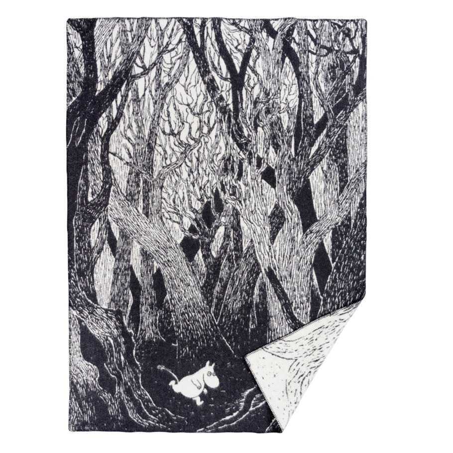 Klippan ‘Moomin’ On The Run Eco Wool Blanket - Grey
