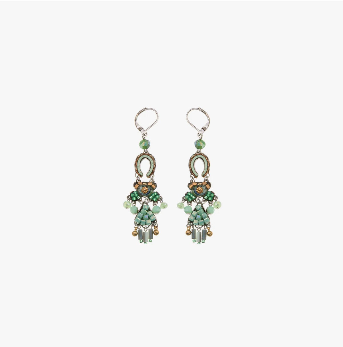 AYALA BAR - Beaded Earrings - Seagrass Enhalus