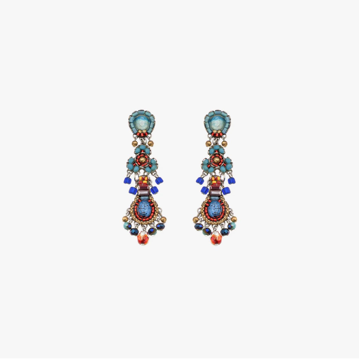 AYALA BAR - Beaded Earrings - Heatwave Sea Glow