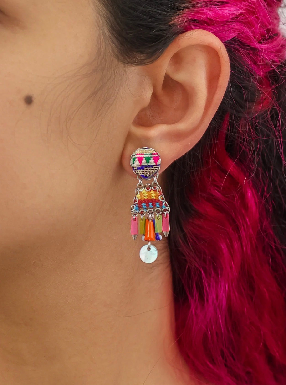 AYALABAR - Boho Drop Earrings - African Dance Lightplay