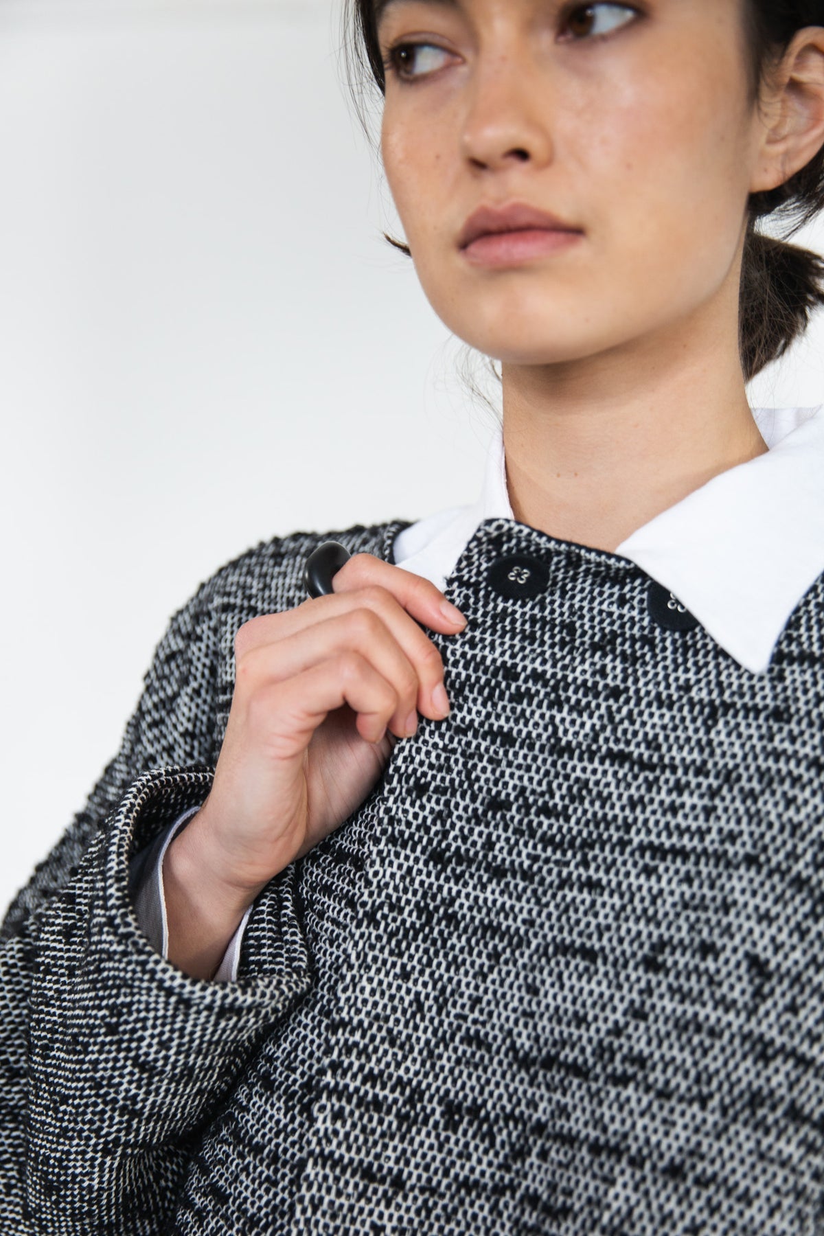 Eva’s Sunday - Vittoria - Wool Mix Jacket - Mottled Boucle