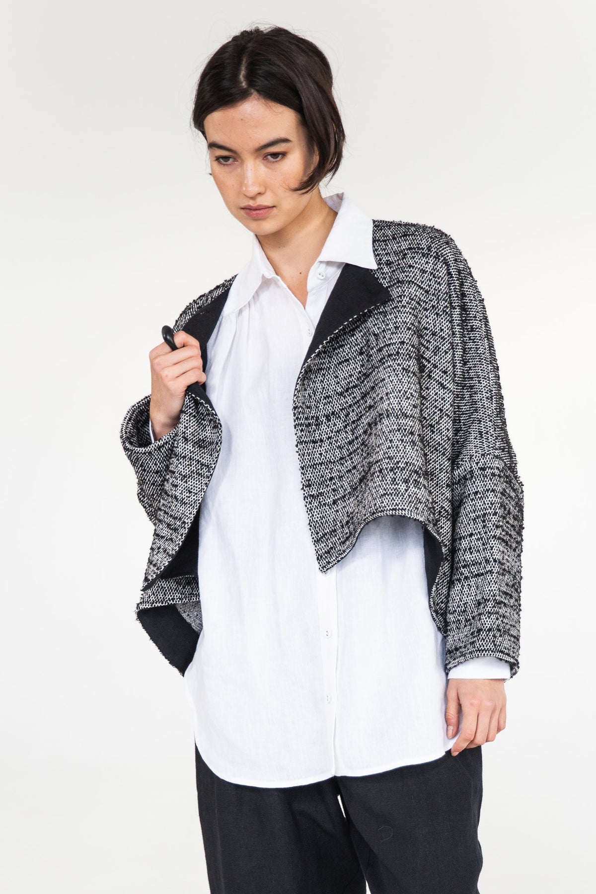 Eva’s Sunday - Vittoria - Wool Mix Jacket - Mottled Boucle