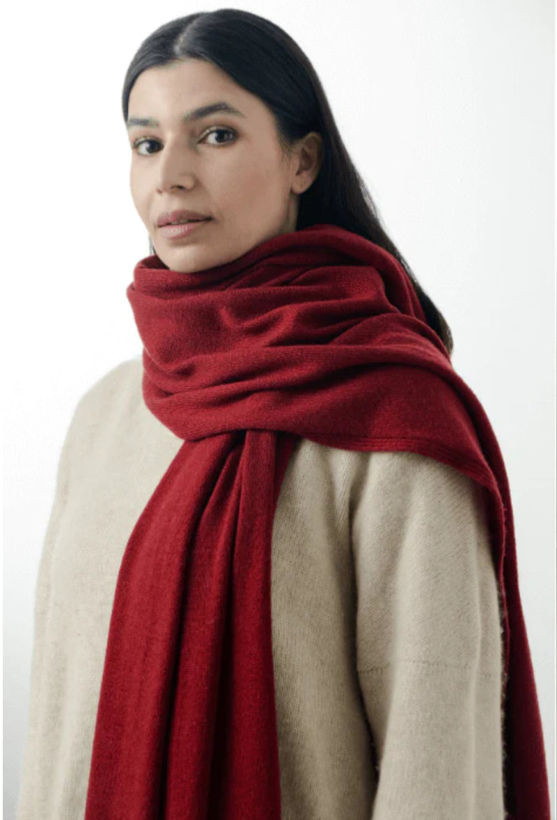 Yoko Australian Merino Knitted Scarf - Various Colours