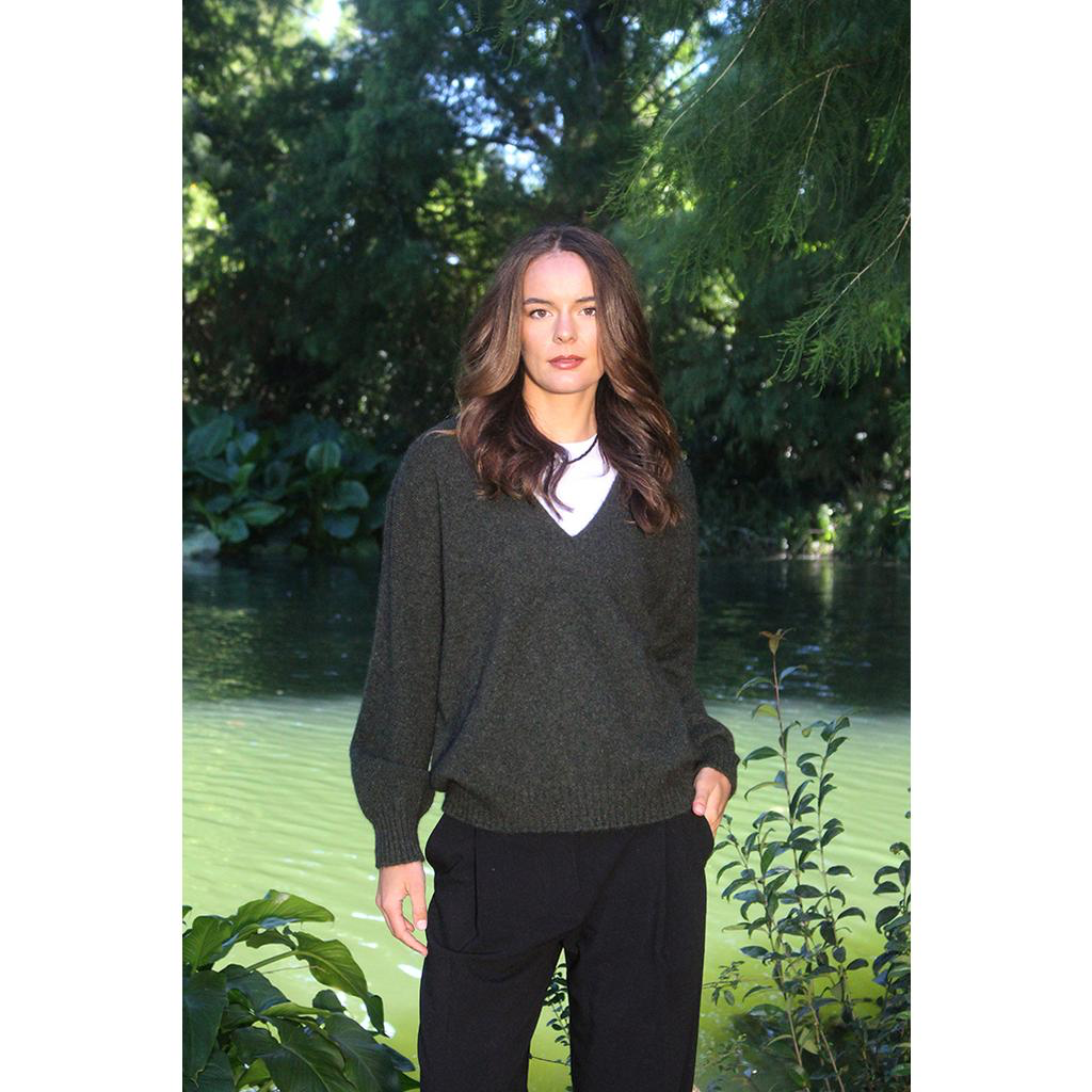 Lothlorian - Possum Merino ‘The Cavern’ Wool V Neck Jumper – Various Colours