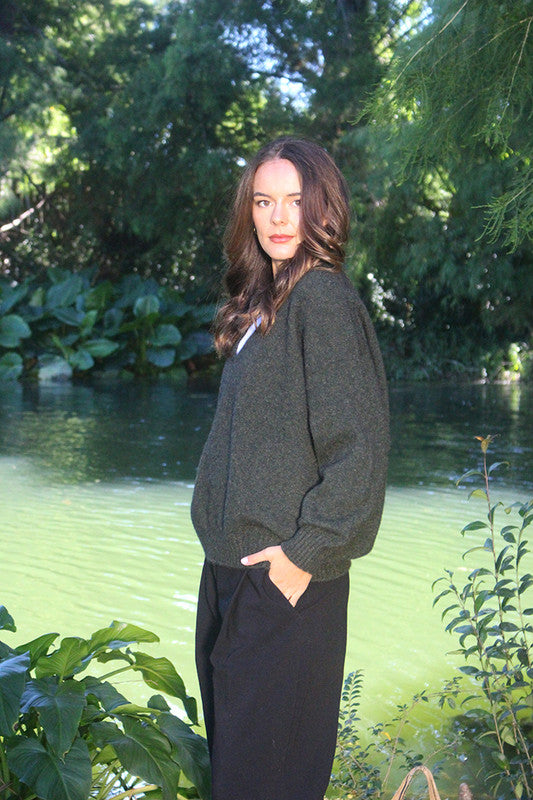 Lothlorian - Possum Merino ‘The Cavern’ Wool V Neck Jumper – Various Colours