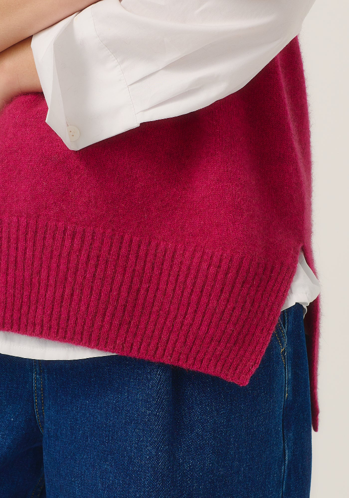 Merinomink - Possum Merino Andi Vest - Lupin