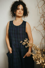 Montaigne ‘Sartene’ Winter Weight Tartan French Linen Dress