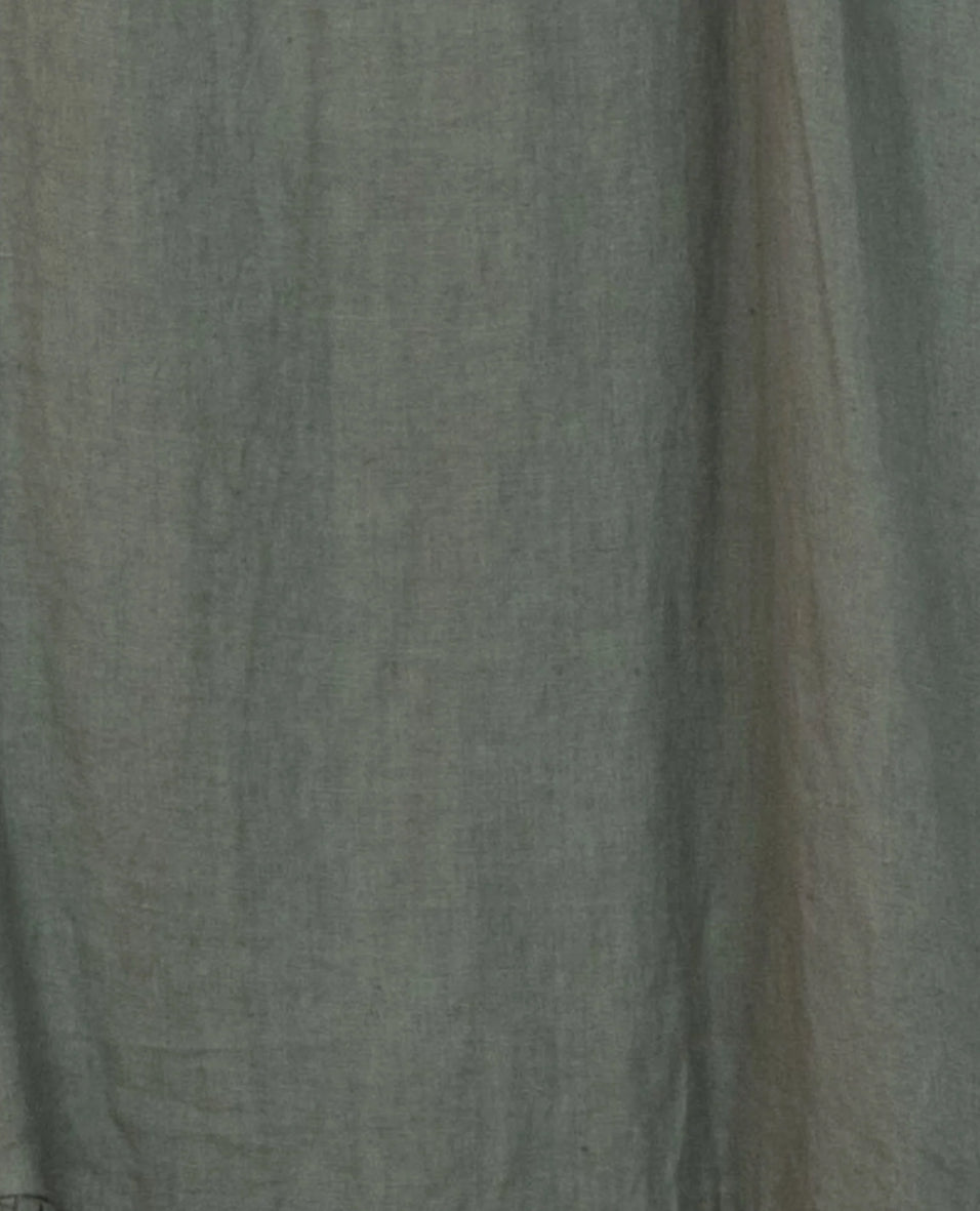 Montaigne ‘Brigitte’ Button Through Linen Top With Front Pockets - LAST ONE - Tobacco